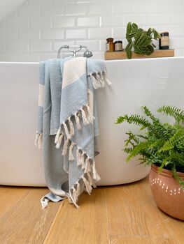 Damla Organic Cotton Peshtemal Towel, 2 of 11