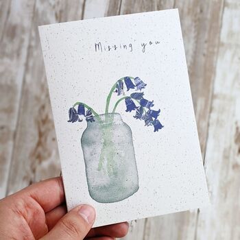 Missing You Bluebells Card, 4 of 4