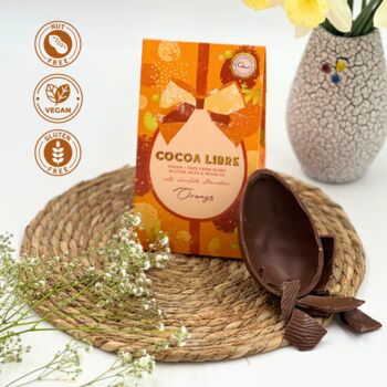 Vegan Orange Easter Egg | Dairy And Nut Free 125g X2, 3 of 4