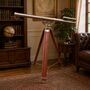 60 Inch Handcrafted Bronze Telescope With Tripod Stand, thumbnail 4 of 7