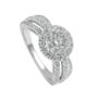 Fergie White Gold Lab Grown Diamond Engagement Ring, thumbnail 2 of 5
