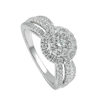 Fergie White Gold Lab Grown Diamond Engagement Ring, 2 of 5