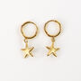 Starfish Hoop Earrings, thumbnail 3 of 8