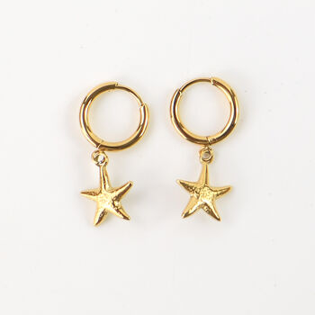 Starfish Hoop Earrings, 3 of 8