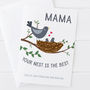 Your Nest Is The Best Personalised Mothers Day Card, thumbnail 4 of 6