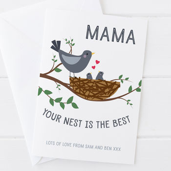 Your Nest Is The Best Personalised Mothers Day Card, 4 of 6