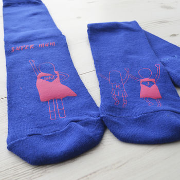 Personalised Super Mum Socks, 2 of 3