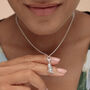 Sterling Silver Pug Charm Necklace, thumbnail 1 of 6