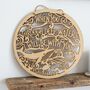 Wooden Bible Verse Plaque When You Go Through Deep Waters I Will Be With You, thumbnail 2 of 3