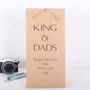Personalised King Of Dads Father's Day Gift Bag, thumbnail 1 of 2