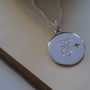 Birthstone Initial Necklace In Sterling Silver, thumbnail 7 of 10