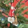 Personalised Sup Paddleboard Santa Bauble, thumbnail 2 of 3