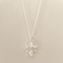 Sterling Silver Daffodil Pendant Necklace, thumbnail 5 of 6