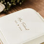 Personalised White Bridal Jewellery Box, thumbnail 3 of 6