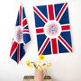 Coronation Tea Towel With Official Emblem, thumbnail 1 of 3