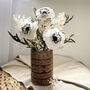 Paper Anemone Bouquet With Preserved And Dried Foliage, thumbnail 2 of 5
