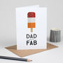 Retro Father's Day Card For Dad 'You Are Fab', thumbnail 5 of 5
