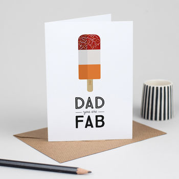 Retro Father's Day Card For Dad 'You Are Fab', 5 of 5