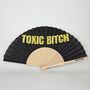 Handheld Toxic Bitch Folding Fan, thumbnail 2 of 3
