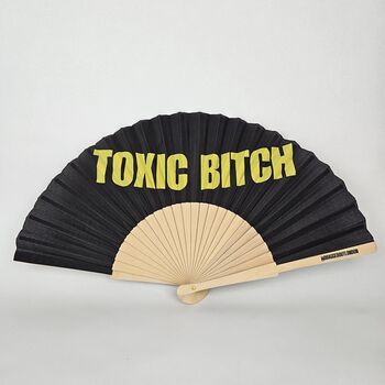 Handheld Toxic Bitch Folding Fan, 2 of 3