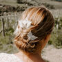 Personalised Starry Lace And Silver Bridal Headpiece, thumbnail 5 of 8