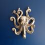 Silver Octopus Hook Hanging Wall Decor Marine, thumbnail 1 of 3