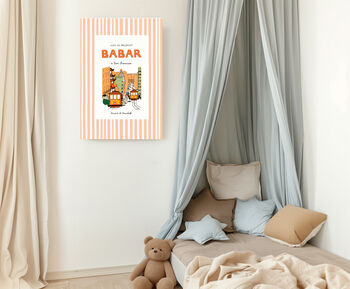 Babar In San Francisco Nursery Art Print, 2 of 4