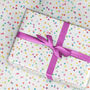 Bright Dots And Spots Wrapping Paper Roll Or Folded, thumbnail 2 of 3