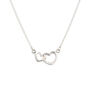 Sterling Silver Linked Hearts Necklace, thumbnail 6 of 6