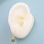 Natural Jade Hook Earrings In Sterling Silver, thumbnail 7 of 12