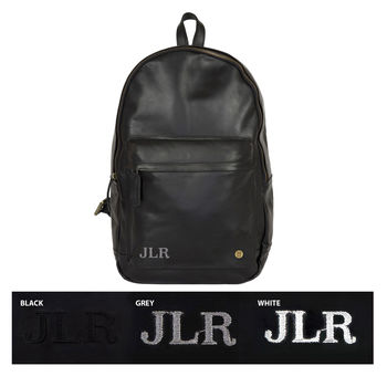 Personalised Leather Classic Backpack/Rucksack, 9 of 12