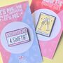 I'm A Swiftie Pink Name Label Enamel Pin Badge, thumbnail 3 of 5