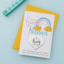 Personalised Rainbow Little Hug Token Card For Nanna, thumbnail 1 of 6