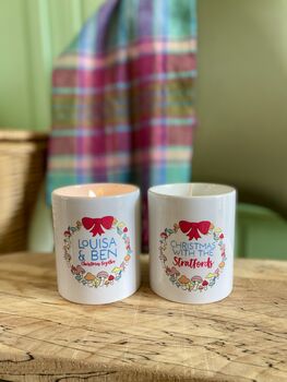 Personalised Christmas Mushroom Family Candle, 3 of 5