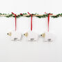 Polar Bear Christmas Tree Decoration, thumbnail 2 of 7