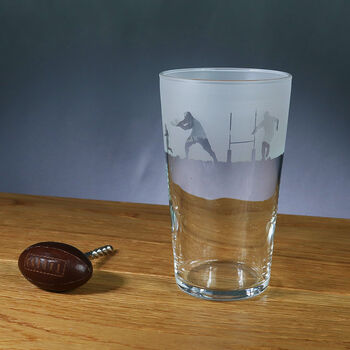 Sports Themed Glasses / Various Sports And Glass Types, 5 of 11