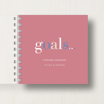 Personalised 'Goals' Bucket List Small Notebook, 10 of 10