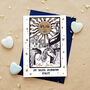 Engraved Minimalist Tarot Card Necklace, thumbnail 7 of 11