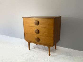 1960’s Mid Century Modern Petite Chest Of Drawers, 4 of 9