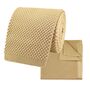 Beige Diamond End Knitted Neck Tie In 100% Soft Polyester, thumbnail 8 of 8