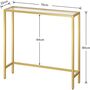 Tempered Glass Console Table Hallway Display Table, thumbnail 8 of 8