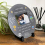 Personalised 'Our Adventures' From The Kids/Grandkids Circular Slate With Stand 20cm, thumbnail 2 of 6