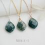 Natural Moss Agate Necklace, thumbnail 4 of 10