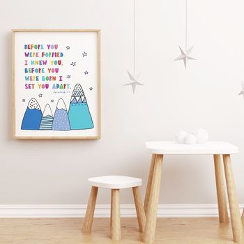 Before You Were Born I Set You Apart Bright Kids Print, 3 of 4