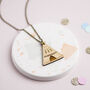 Wooden Teepee Necklace, thumbnail 2 of 12
