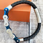 Bicycle Chain Bracelet Blue And Silver, thumbnail 4 of 4