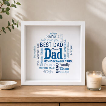Personalised Word Art Print For Him, 4 of 10