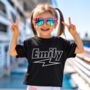 Personalised Pop Music Name Kids T Shirt, thumbnail 1 of 4