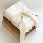 Personalised Organic Baby Blanket Milk White, thumbnail 2 of 4