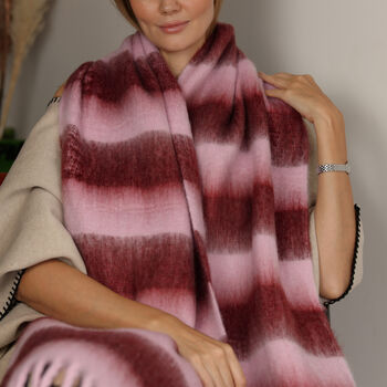 100% Recycled Cosy Striped Winter Scarf, 2 of 10